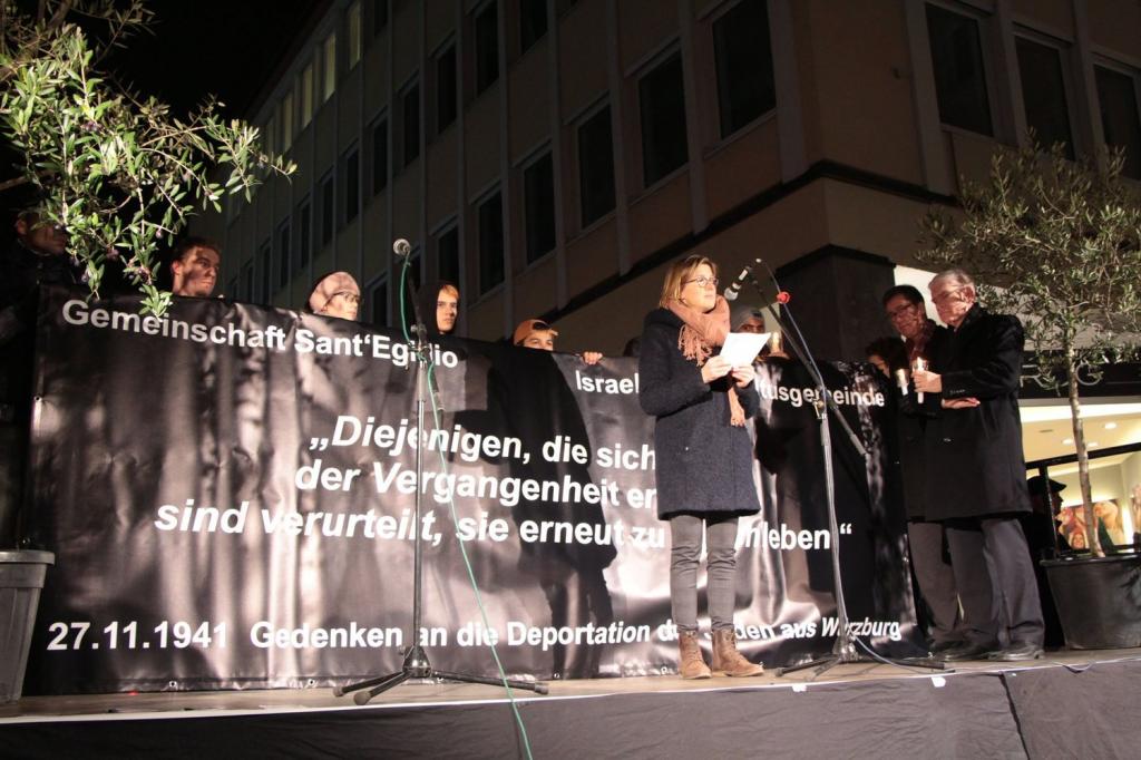Sant'Egidio e la Comunità Ebraica ricordano la deportazione degli ebrei di Würzburg il 27 Novembre 1941